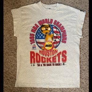 Vintage Houston Rockets 1995 Champions shirt.